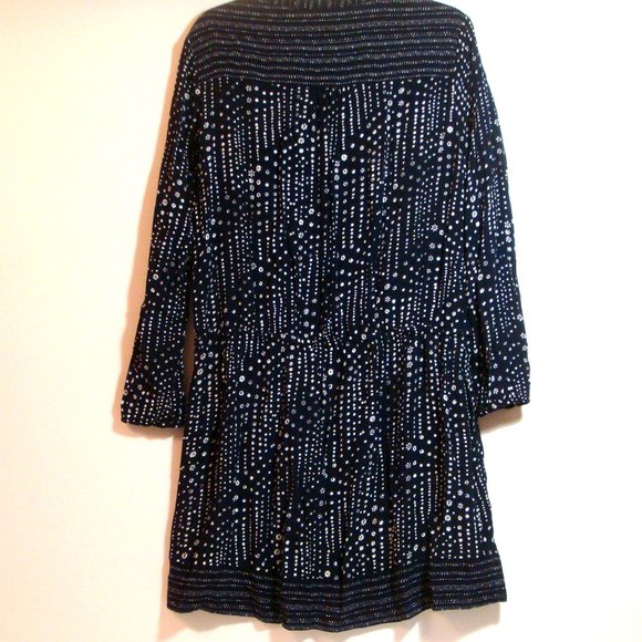 Gap Navy Blue Drawstring Mini Dress Size Large - Picture 3 of 7